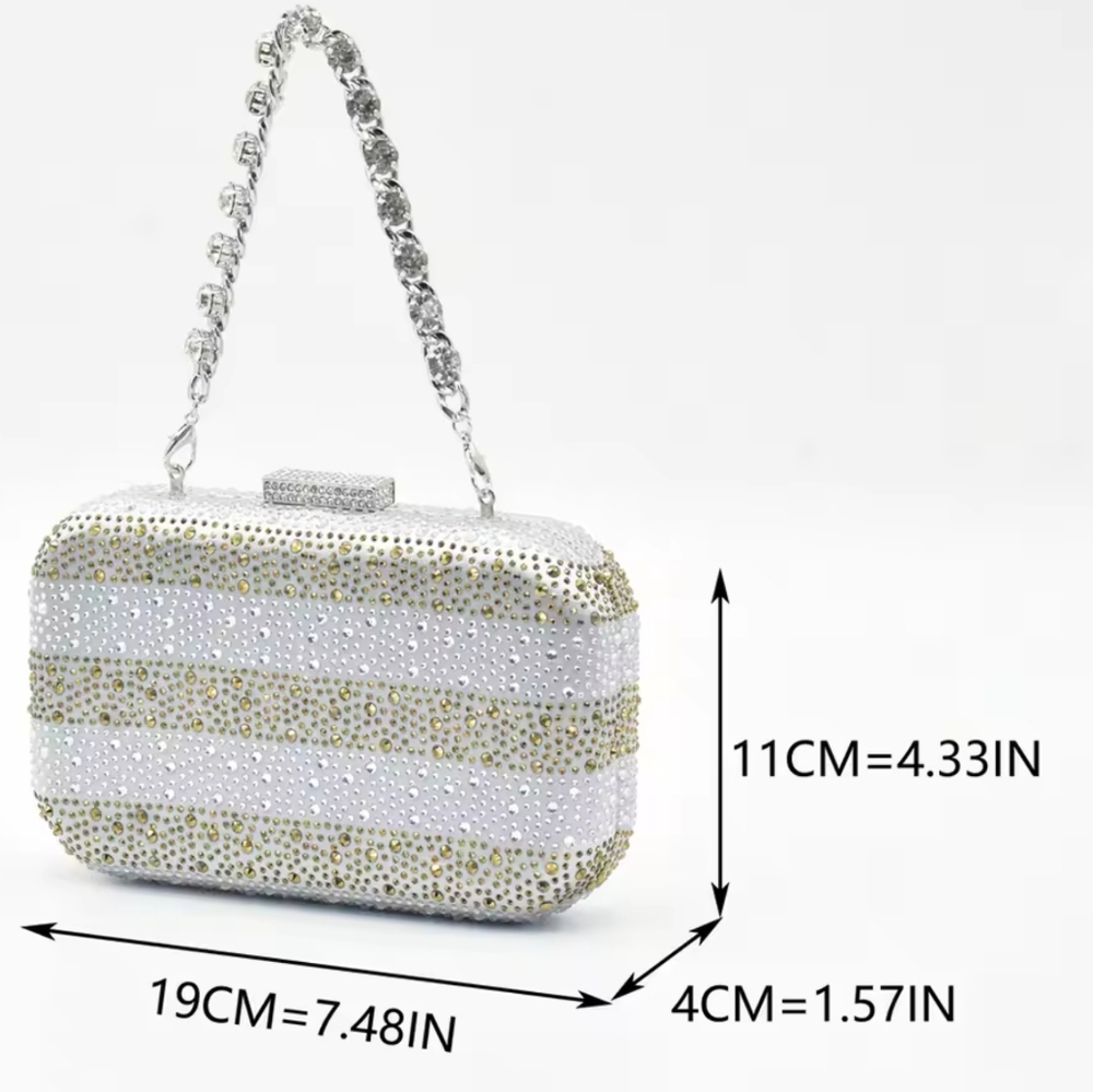 New Fashion Women Italian Shoes and Bags Set Decorated with Rhinestone - Picture 8 of 11
